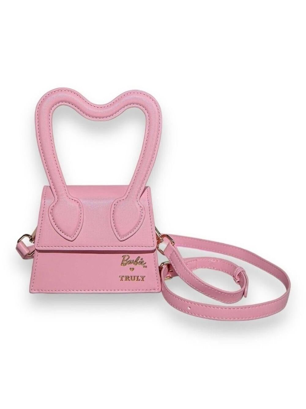 Barbie Limited Edition Pink Truly Mini Purse with Gold Accents TRULY